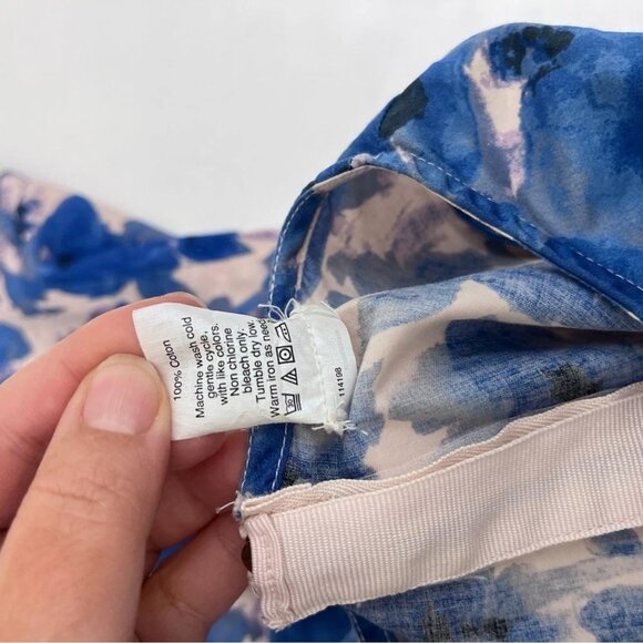 Crewcuts Blue Floral Belted Shift Dress Girls 7 - Picture 7 of 7